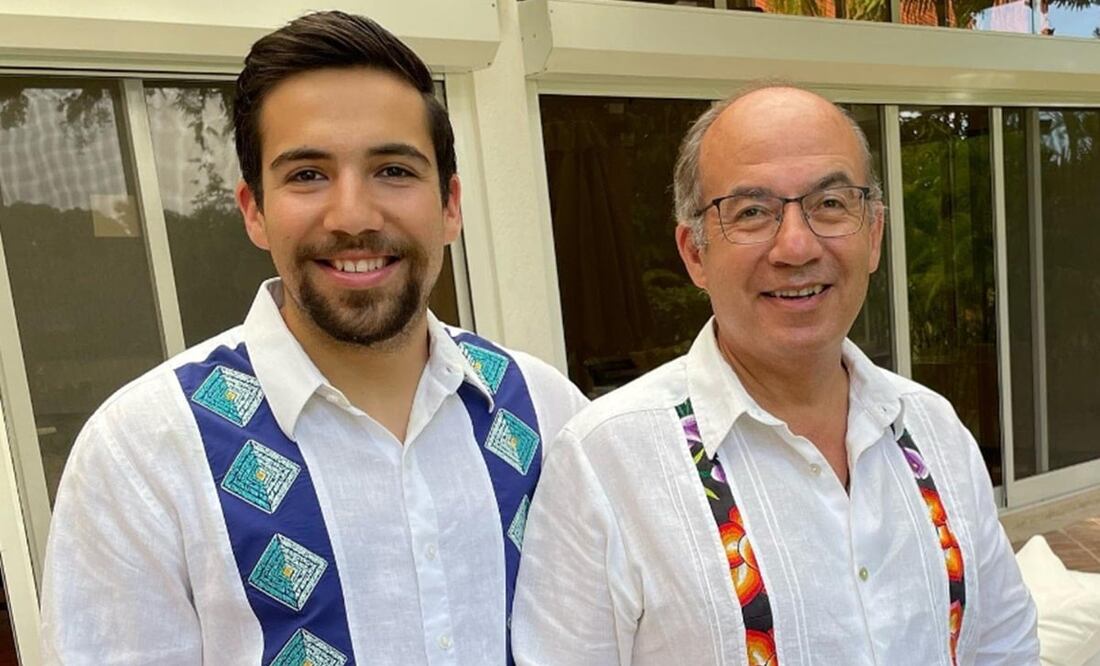 Luis Felipe Calderón Zavala y Felipe Calderón. Foto: Instagram. @luisfecalderonz