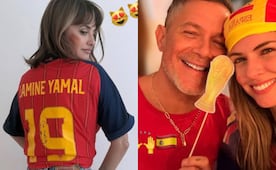 Rosalía, Miguel Bosé y Alejandro Sanz celebran el triunfo de la "Furia Roja" en la final del Mundial