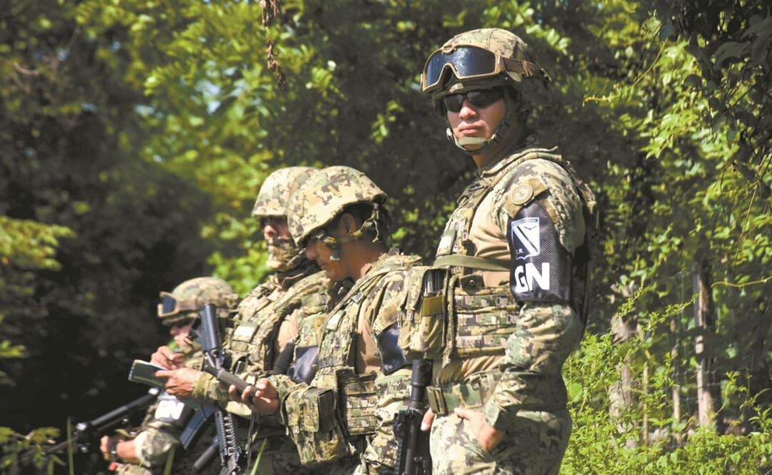 La Guardia Nacional, según el informe de la corporación, sólo ha recibido una recomendación de la CNDH por el uso excesivo de la fuerza no letal. Foto: ARCHIVO EL UNIVERSAL