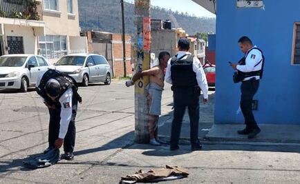 Desnudan y amarran a presunto ladrón en Morelia