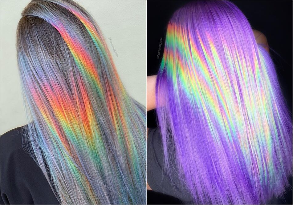 Si eres castaña y quieres conseguir el pelo holográfico necesitarás de un largo proceso de decoloración / Fotos: Instagram