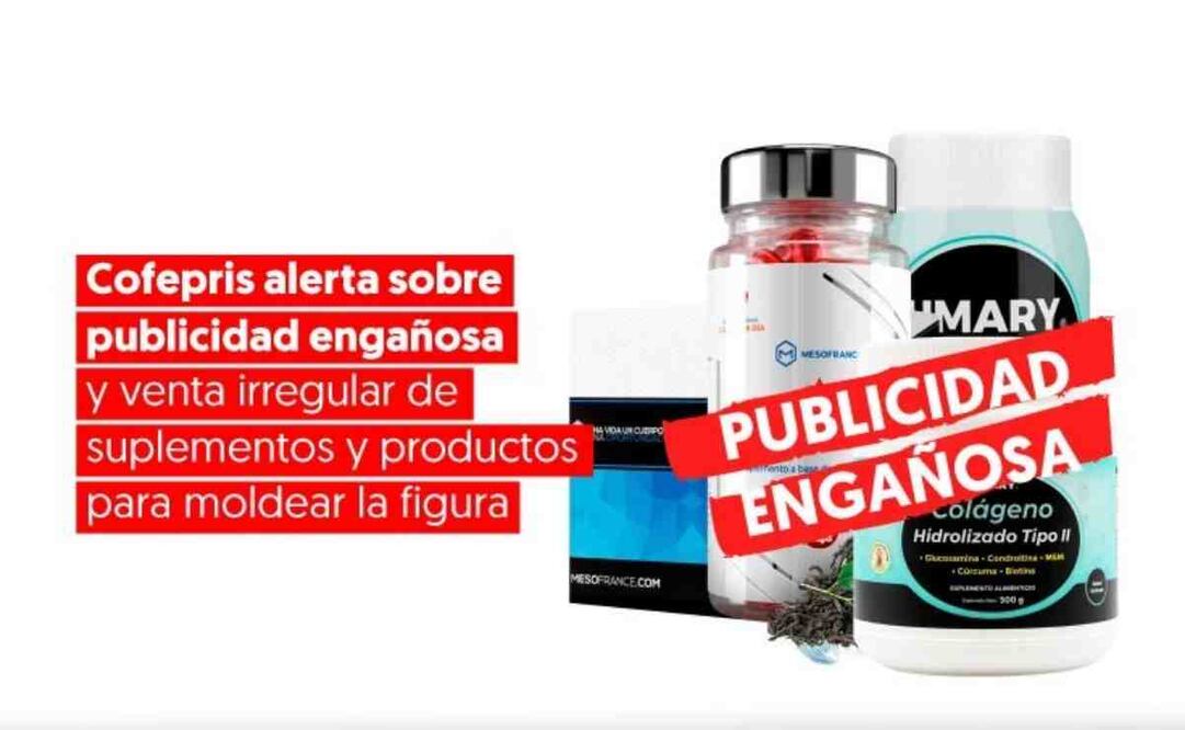 Cofepris alerta por publicidad engañosa en productos para bajar de peso. Foto: Especial