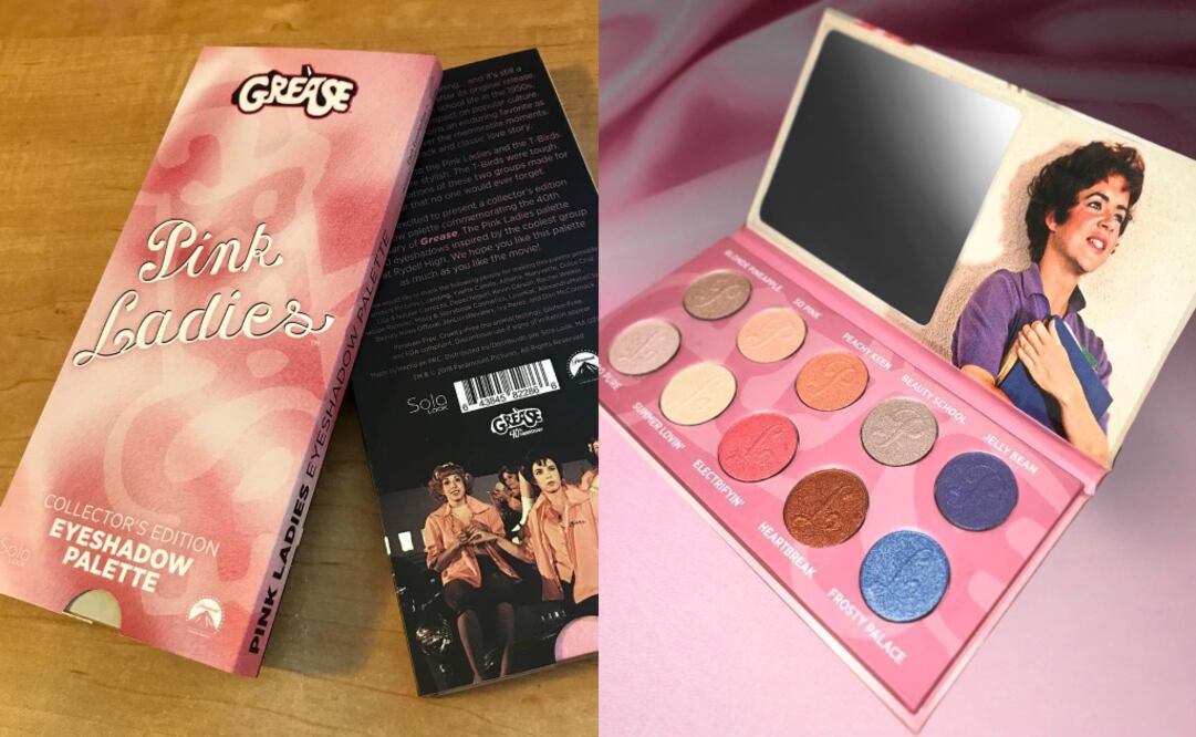 Pink Ladies contiene 10 sombras de ojos inspiradas en el grupo de chicas más cool de Rydell High. Foto: Instagram solalook