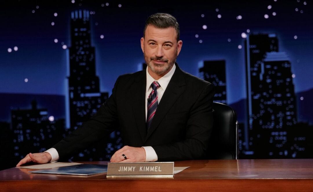 En esta imagen, distribuida por Disney, Jimmy Kimmel conduce su programa nocturno, "Jimmy Kimmel Live!", en Los Ángeles, el 23 de septiembre de 2025. Foto: AP