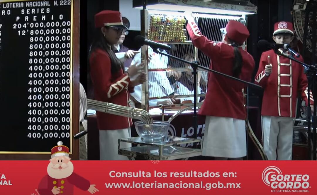 El ganador del Sorteo Gordo de Navidad de este 24 de diciembre se llevó 204 millones de pesos. Foto: Captura de video