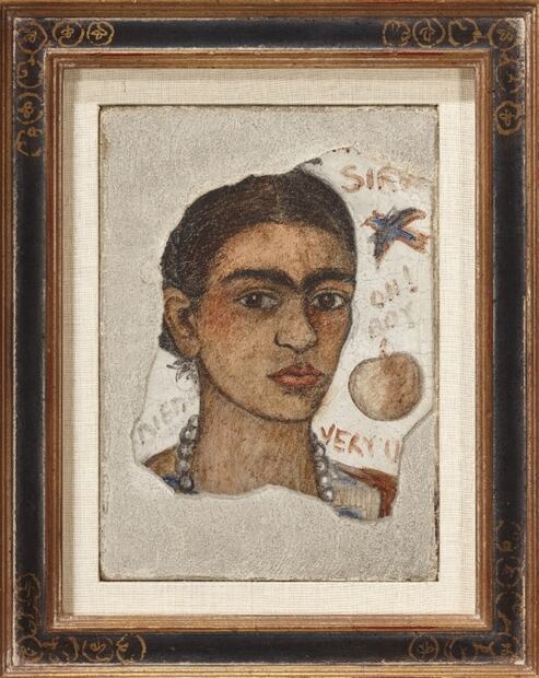 Venden autorretrato de Frida Kahlo que la artista tiró a la basura en 1933