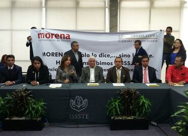 Diputados de Morena renuncian a seguro médico y se afilian al ISSSTE