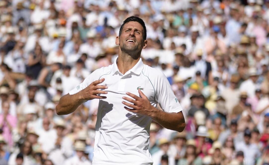 Novak Djokovic en la final de Wimbledon - FOTO: AP