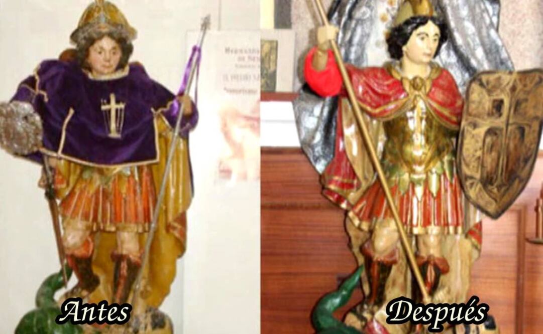 "En ningún momento han descuidado el patrimonio artístico que había en la parroquia, sino que se ha intentando hacer el bien, pero no se acertó", indicó la parroquia afectada. FOTO: Tomada de Abc.