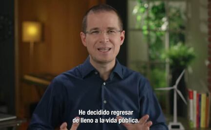 El excandidato presidencial Ricardo Anaya dice que regresa de lleno a la vida pública