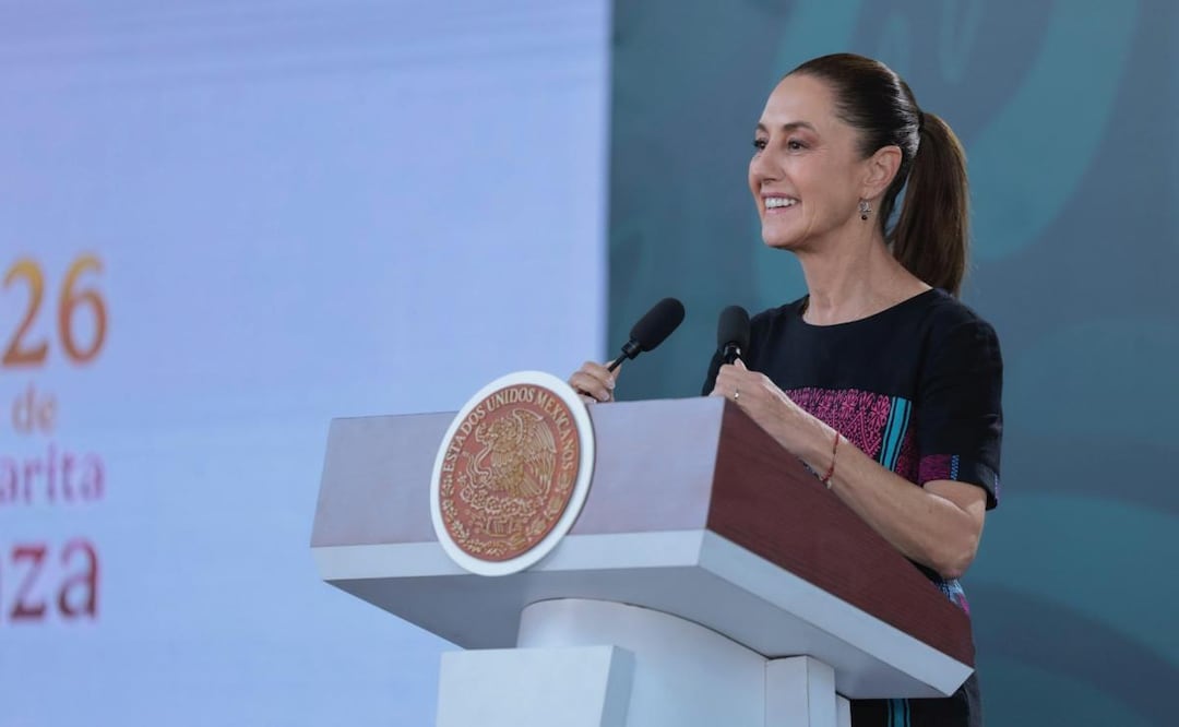 Presidenta Claudia Sheinbaum durante su mañanera del 9 de enero desde Acapulco, Guerrero (09/01/2026). Foto: Presidencia