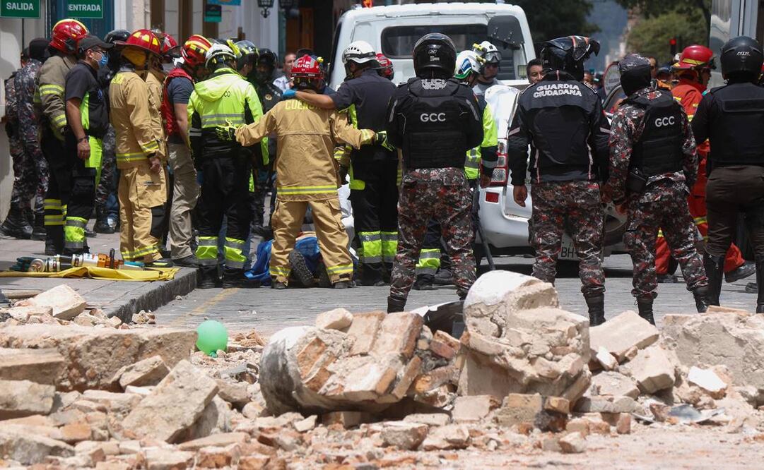 Terremoto en Ecuador. Foto: Fernando Machado/AFP