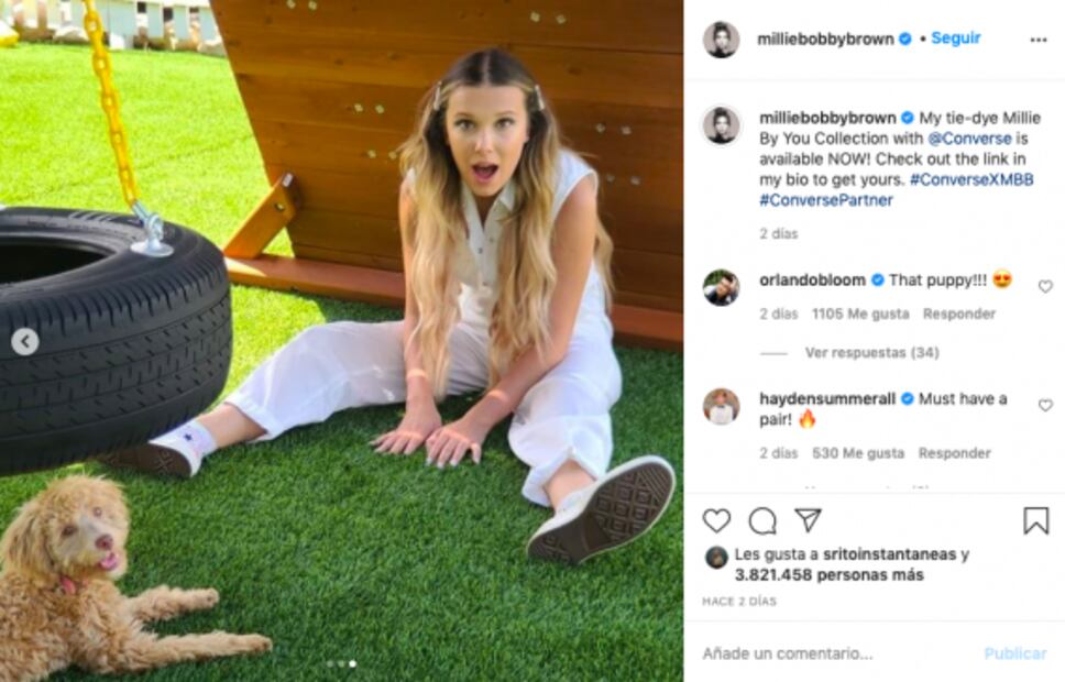 Estos son los tenis tie dye creados por Millie Bobby Brown