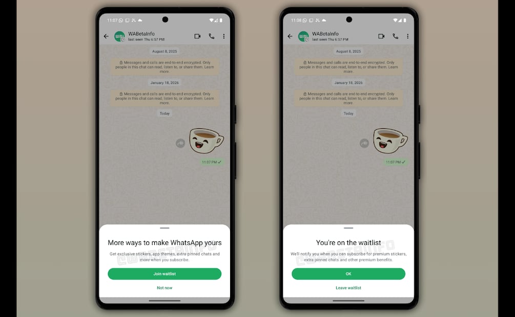 La suscripción Premium de WhatsApp no será obligatoria. Foto: WABetaInfo