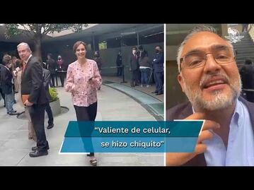  “Se hizo chiquito”: Lilly Téllez a Vicente Serrano; youtuber la califica de “infantil”
