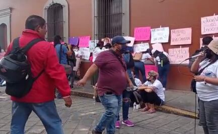 Amenazan a reportero en protesta a favor de Vera Carrizal, implicado en ataque contra saxofonista 
