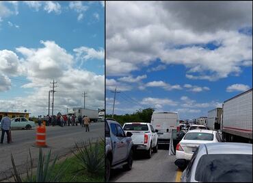Productores de campo bloquean carretera en Tamaulipas; piden mejor precio por tonelada de sorgo