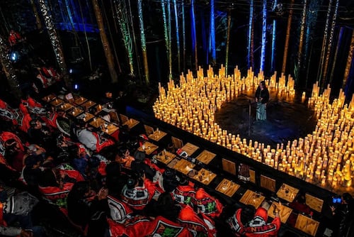 Tributo a Juan Gabriel en el bosque de un pueblo mágico de Hidalgo