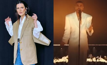La reacción de Laura Pausini al escuchar la versión de "Se fue" interpretada por Rauw Alejandro