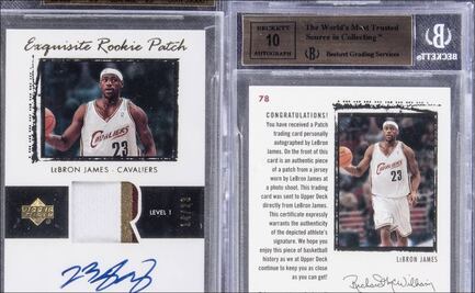 Tarjeta coleccionable de LeBron James podría costar un millón de dólares
