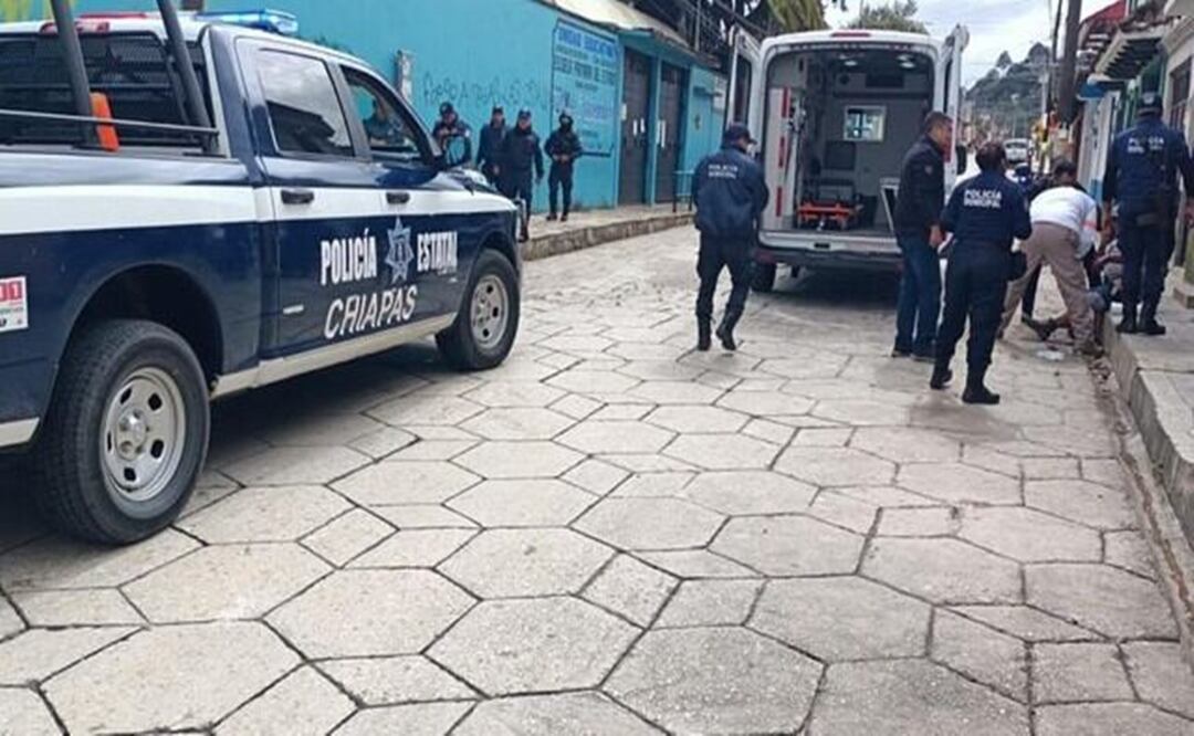 Nueve motonetos detenidos tras riña en San Cristóbal de las Casas. Foto: Especial