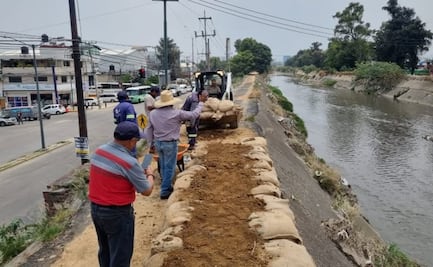 Azcapotzalco refuerza limpieza en Río Hondo; buscan evitar inundaciones tras desborde en San Pedro Xalpa la semana pasada
