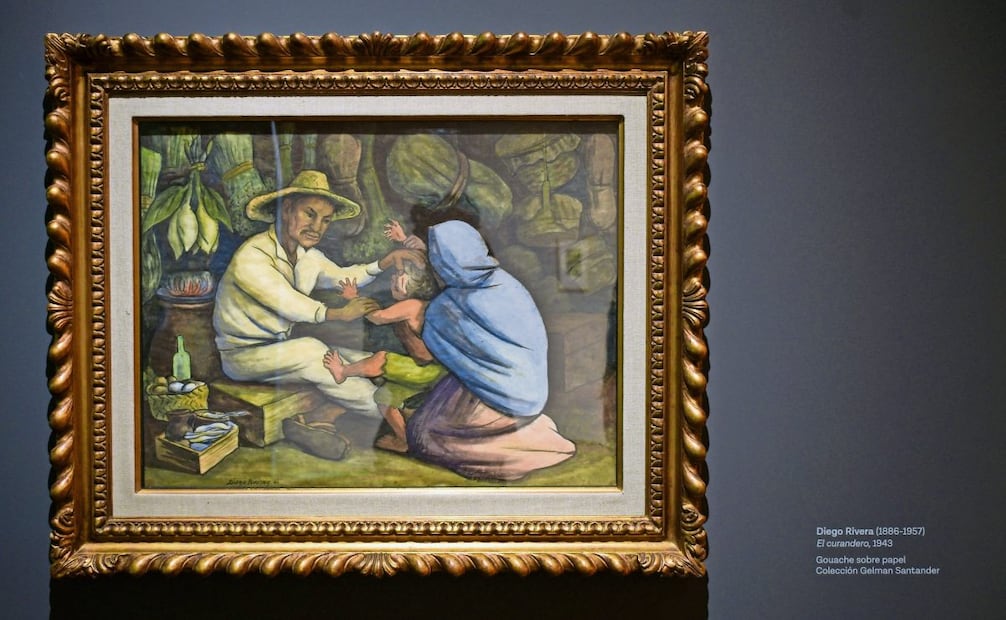El curandero es una de las nueve obras de Diego Rivera que Littman vendió en 2023 a los Zambrano. Foto: Santiago Cadena El Universal