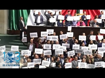Protestan diputados de oposición por Presupuesto 2019