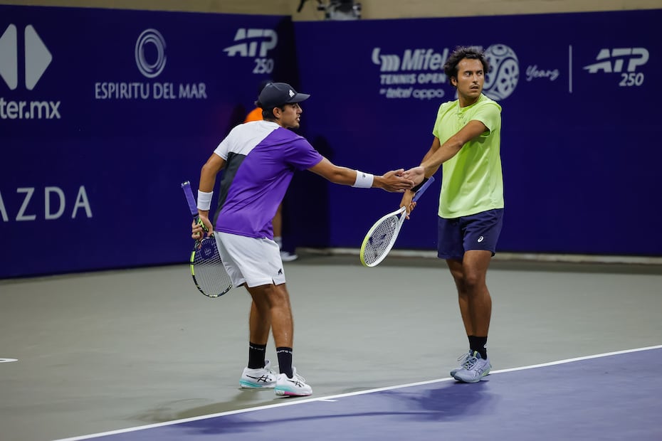 Alan Magadán y Luis Carlos Álvarez en el Abierto de Los Cabos - Foto: Mifel Tennis Open by Telcel Oppo