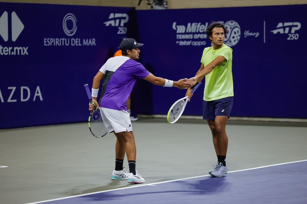 Alan Magadán y Luis Carlos Álvarez en el Abierto de Los Cabos - Foto: Mifel Tennis Open by Telcel Oppo