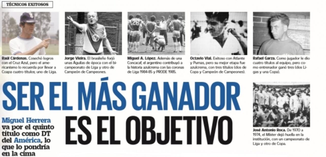 'Piojo' Herrera busca ser el técnico del América más ganador
