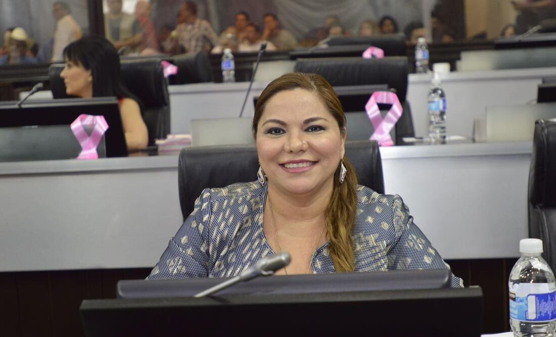 En la foto: Lina Acosta Cid, Secretaria de la Comisión Anticorrupción del Congreso del Estado (GPPAN Sonora)