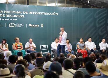 Inician reconstrucción de viviendas dañadas por sismos en Oaxaca