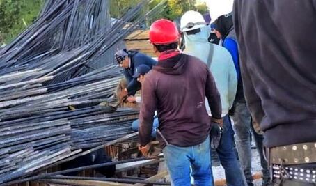 Tren Maya: dan de alta a tres trabajadores que resultaron heridos tras desplome de armado de muro