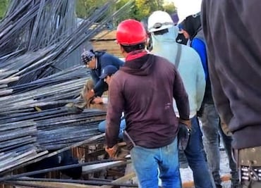 Tren Maya: dan de alta a tres trabajadores que resultaron heridos tras desplome de armado de muro