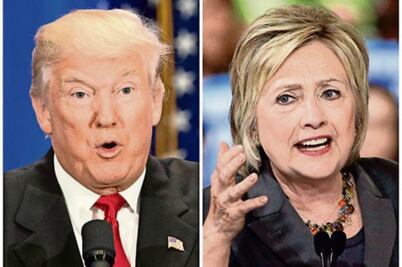Encuestas, la otra batalla Hillary-Trump