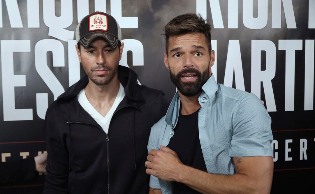 Ricky Martin y Enrique Iglesias. Foto: AP