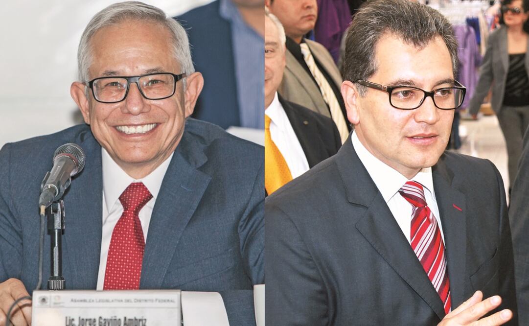 Jorge Gaviño, director del Sistema de Transporte Colectivo Metro, y Julio Serna, jefe de gabinete del Gobierno de la Ciudad de México. (FOTO: Archivo. EL UNIVERSAL)