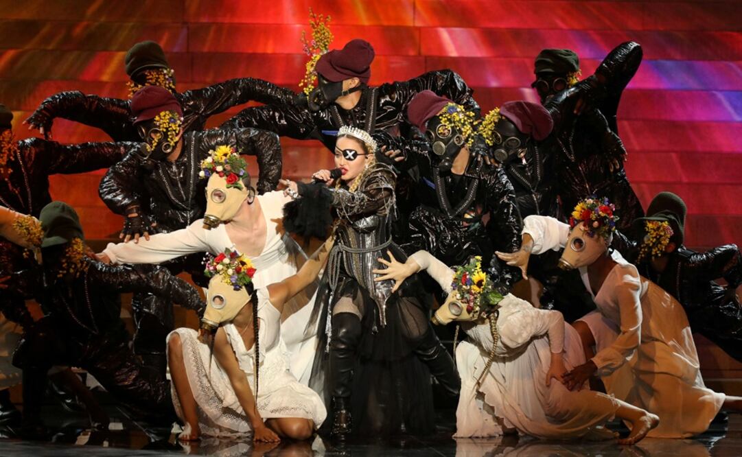 Madonna en Eurovision. Foto: Reuters 