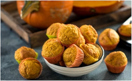 #RECETA  Muffins de calabaza