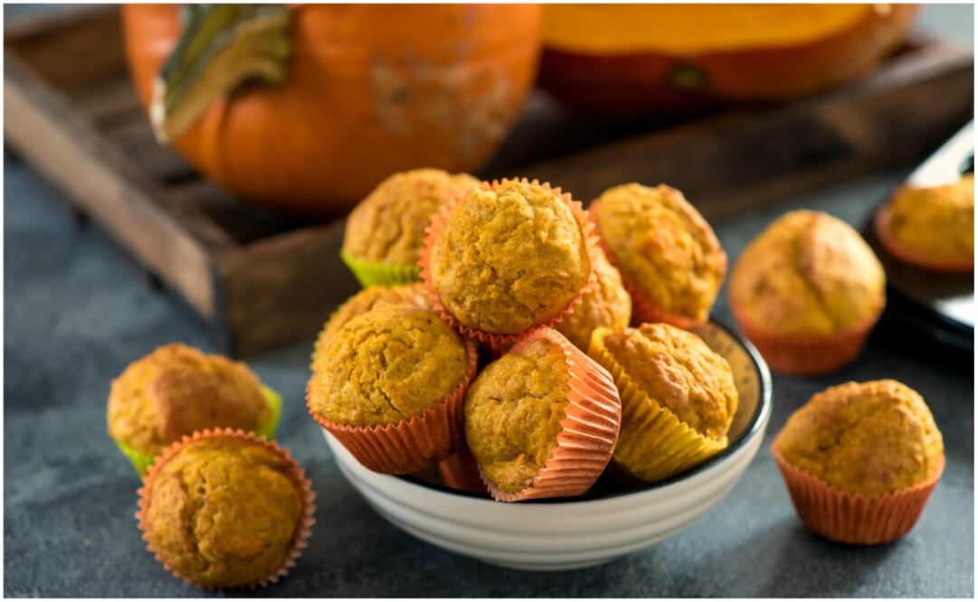 Foto: istock/ Muffins de calabaza 