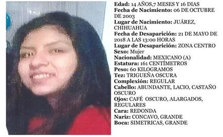 Buscan a niña de 14 años en Chihuahua; no volvió de la secundaria