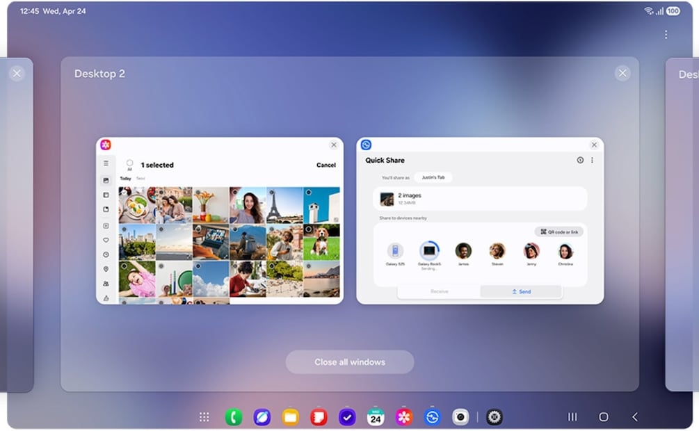 Marcas como Samsung han implementado el modo escritorio con funciones propias. Foto: Samsung