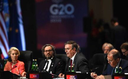 Ebrard concluye participación en Cumbre G20; condena bombardeo a Ucrania