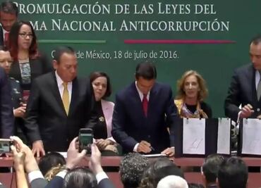Promulga Peña Nieto leyes del Sistema Nacional Anticorrupción