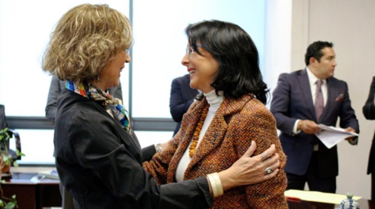 María Elena Álvarez-Buylla entrega la gestión del Conhacyt a Rosaura Ruiz.
Foto: X