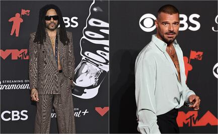 Ricky Martin y Lenny Kravitz, famosos pasean por la alfombra roja de los MTV Video Music Awards 2025