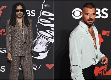 Ricky Martin y Lenny Kravitz, famosos pasean por la alfombra roja de los MTV Video Music Awards 2025