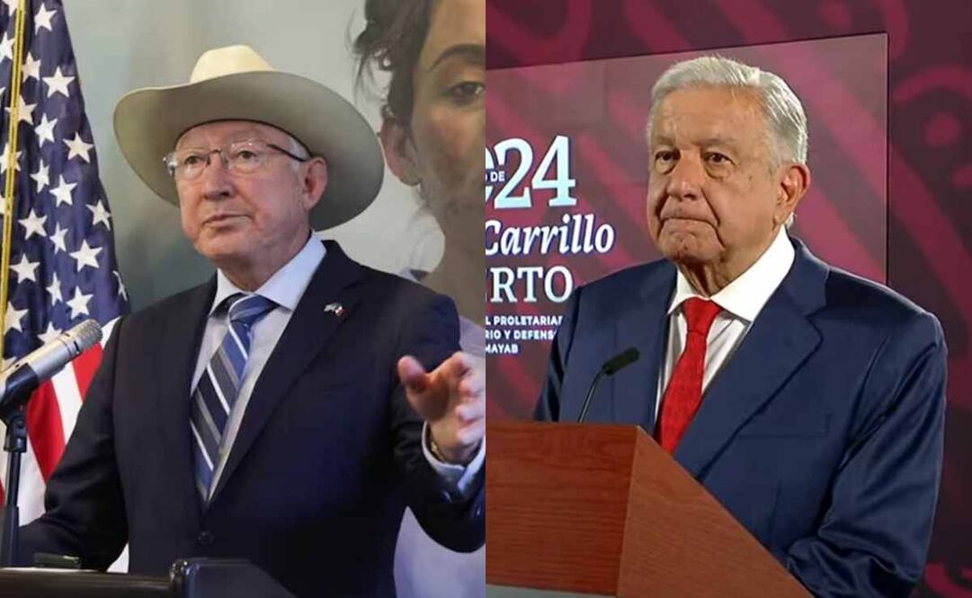 Embajador Ken Salazar y el expresidente de México, Andrés Manuel López Obrador. Foto: Especial