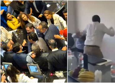 Dos pleitos en un día, funcionarios de la 4T protagonizan riñas; convierten Senado y Congreso de Chiapas en ring